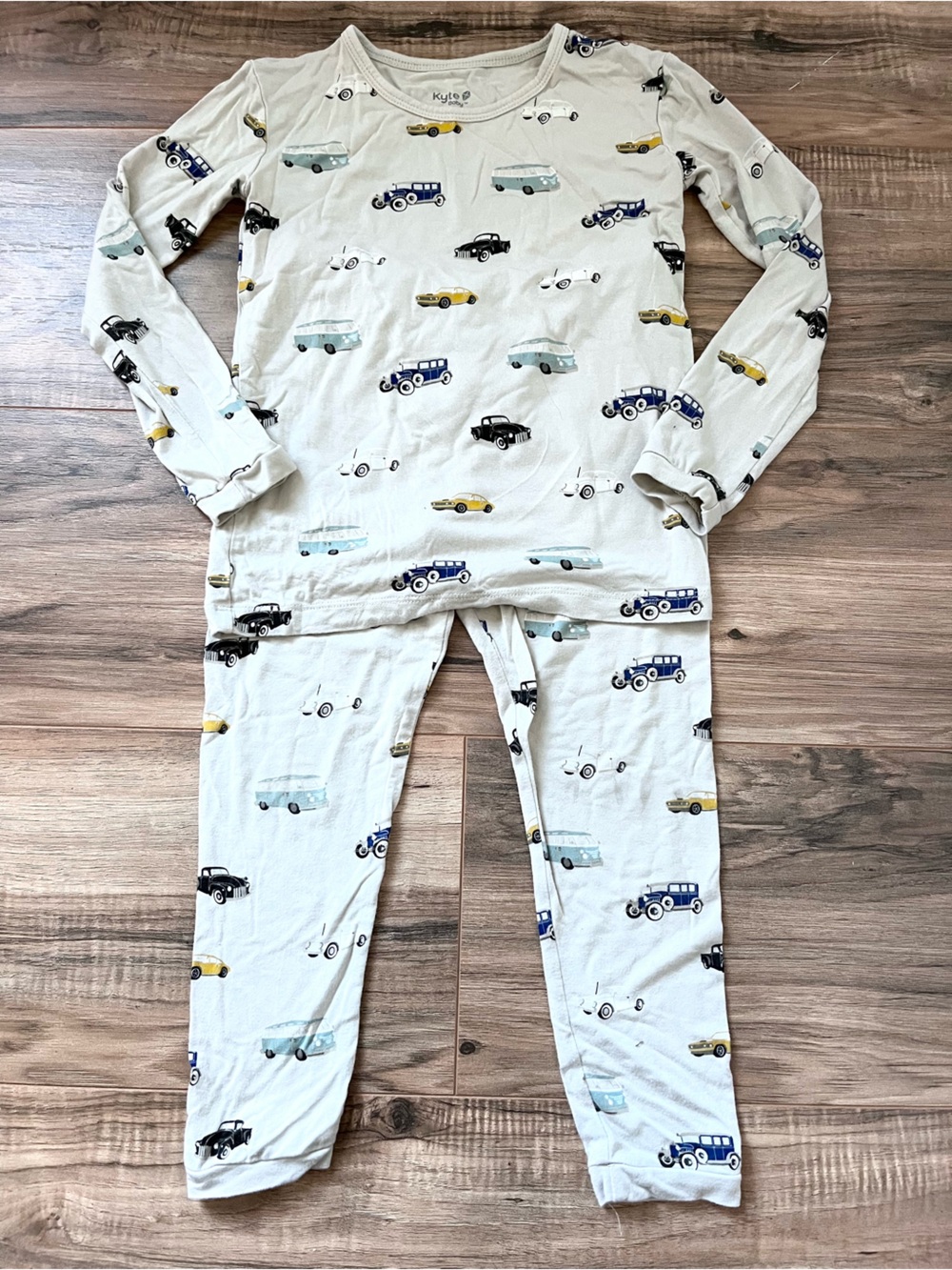 Kyte Baby long sleeve toddler pajamas vintage cars